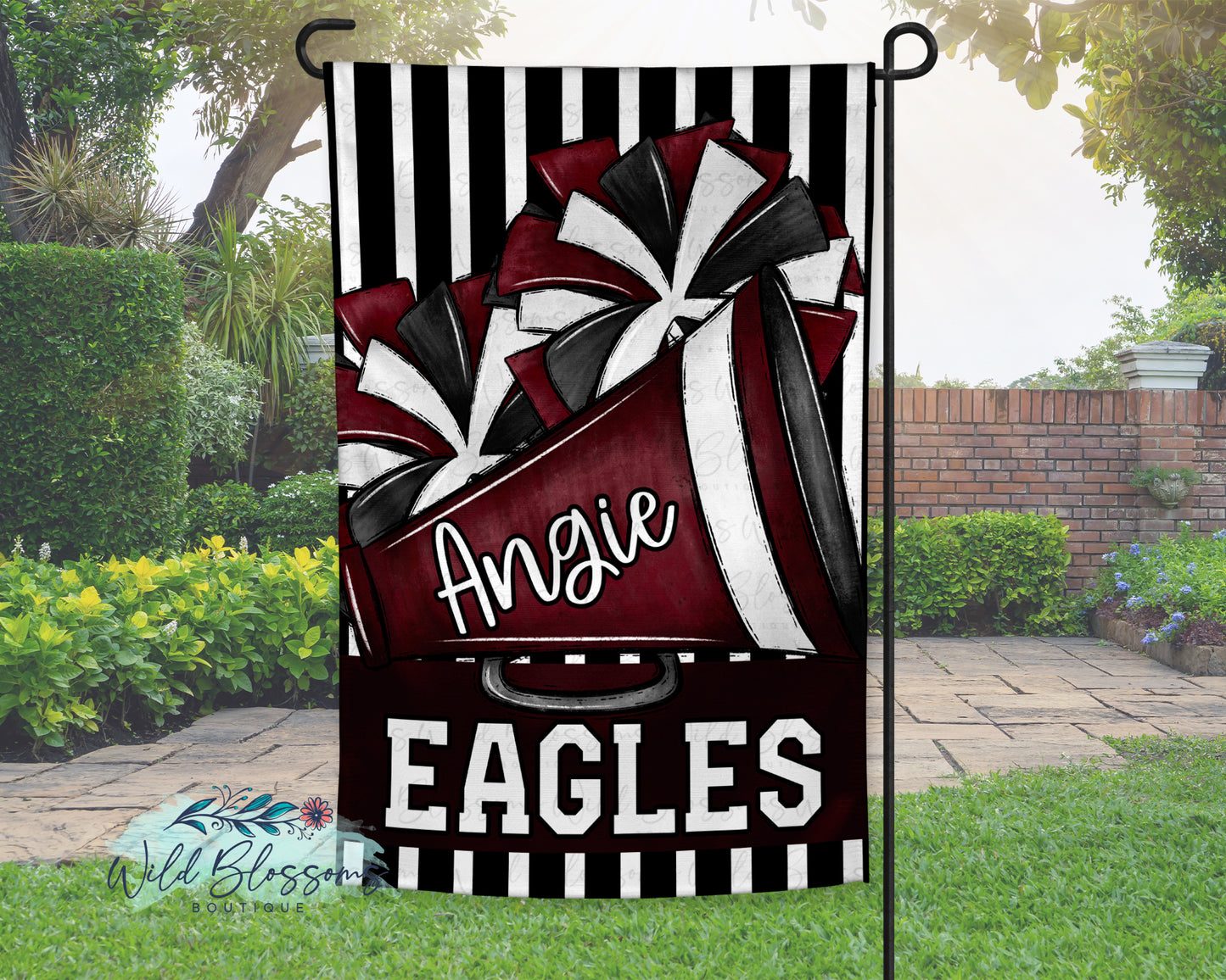 Personalized Cheer Garden Flag
