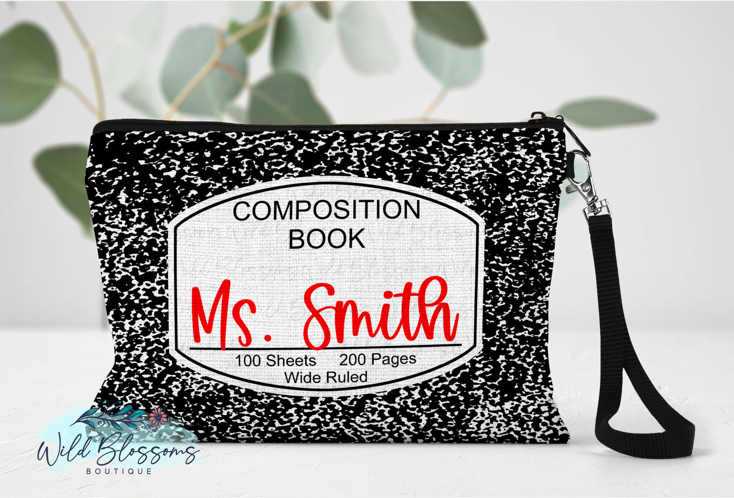 Composition Notebook Linen Bag