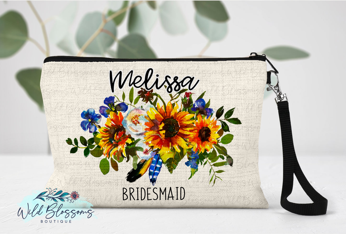 Flax Sunflower Linen Bag