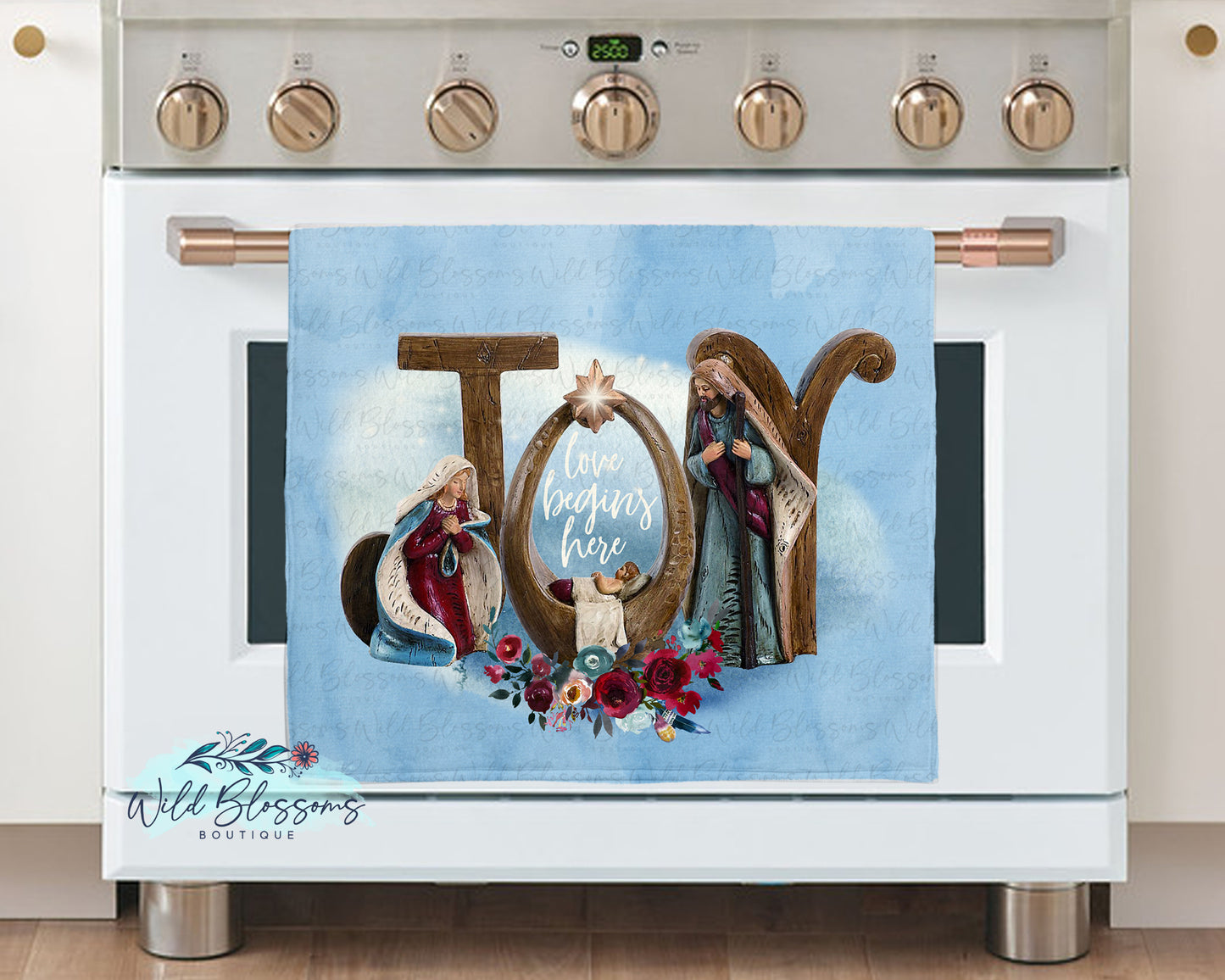 Love Begins Here Glass Cutting Board