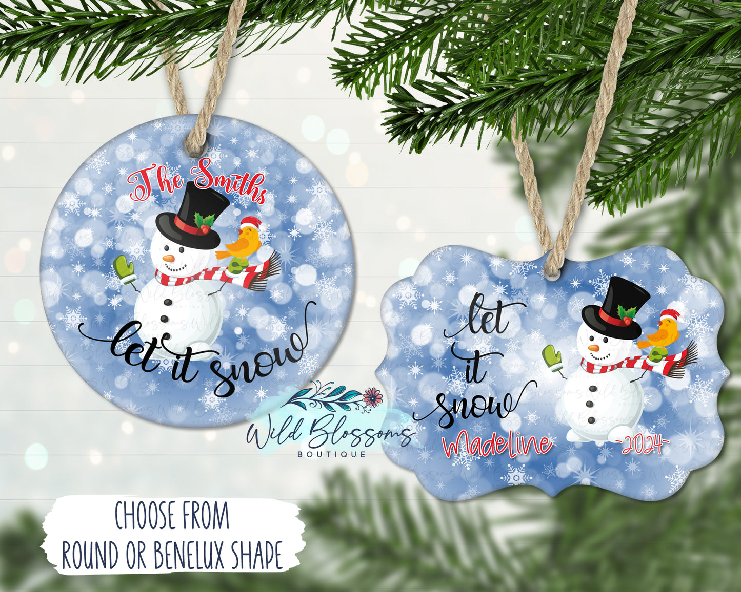Let It Snow Ornament
