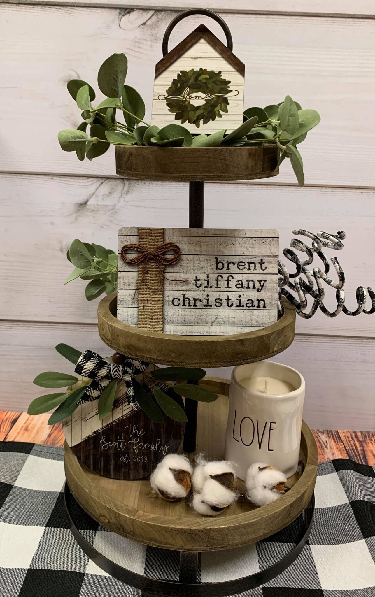 Farmhouse Tiered Tray Decor Bundle