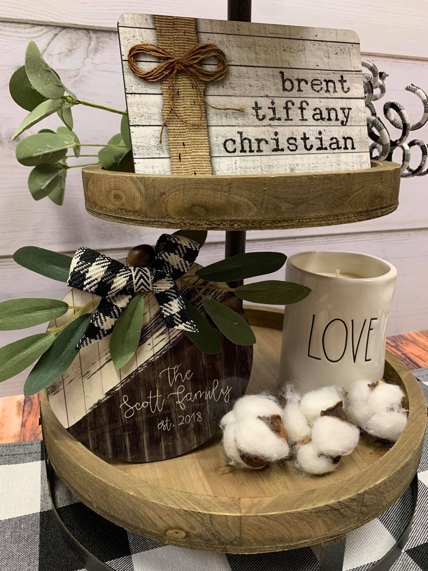 Farmhouse Tiered Tray Decor Bundle