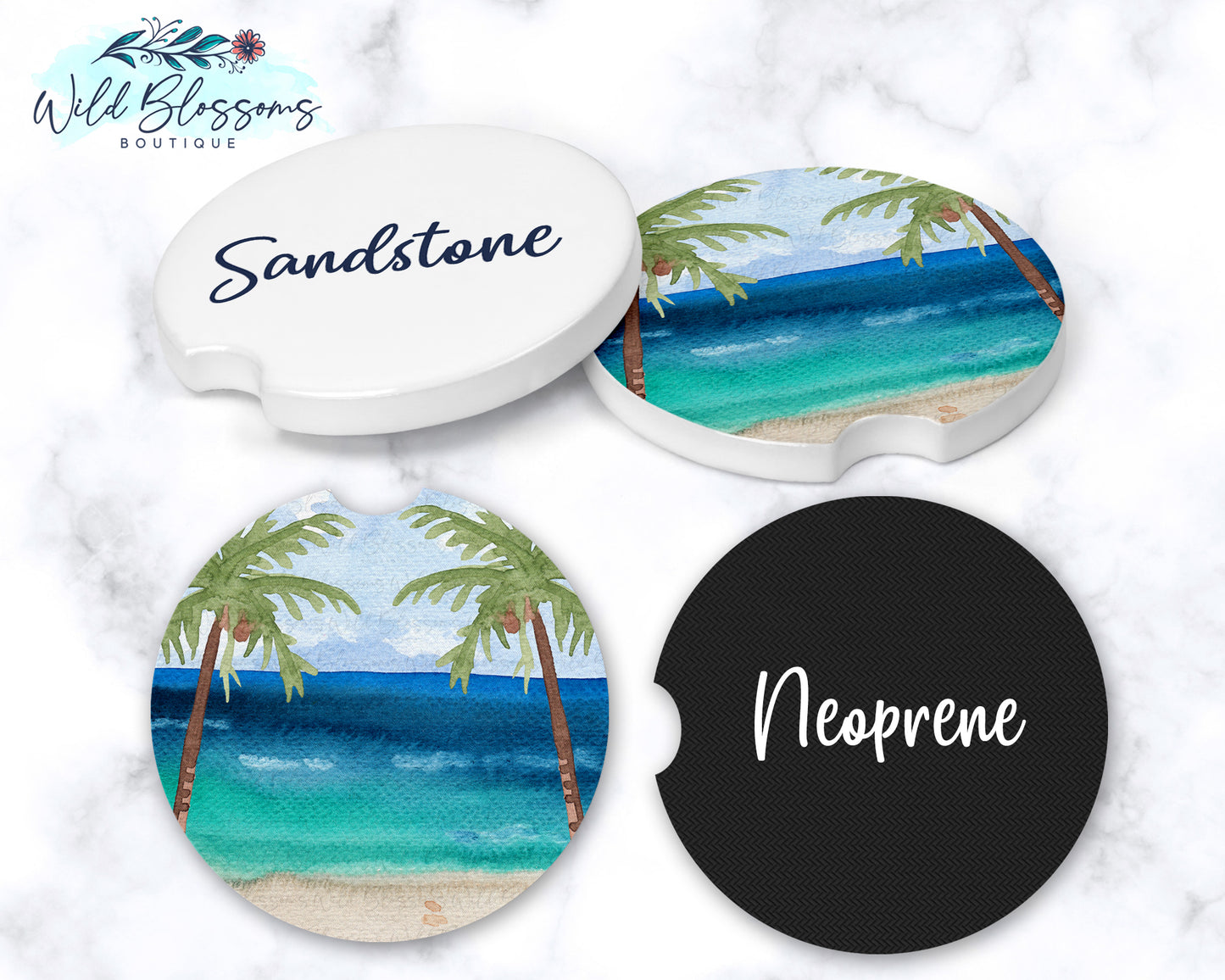 Beach Car Coasters