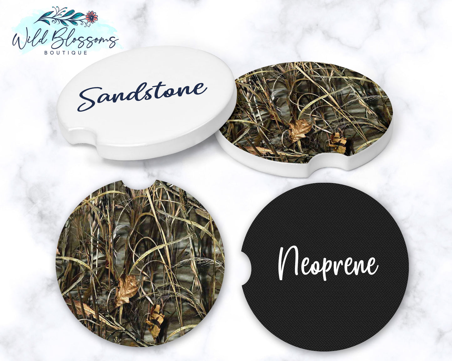 Camouflage Car Coasters