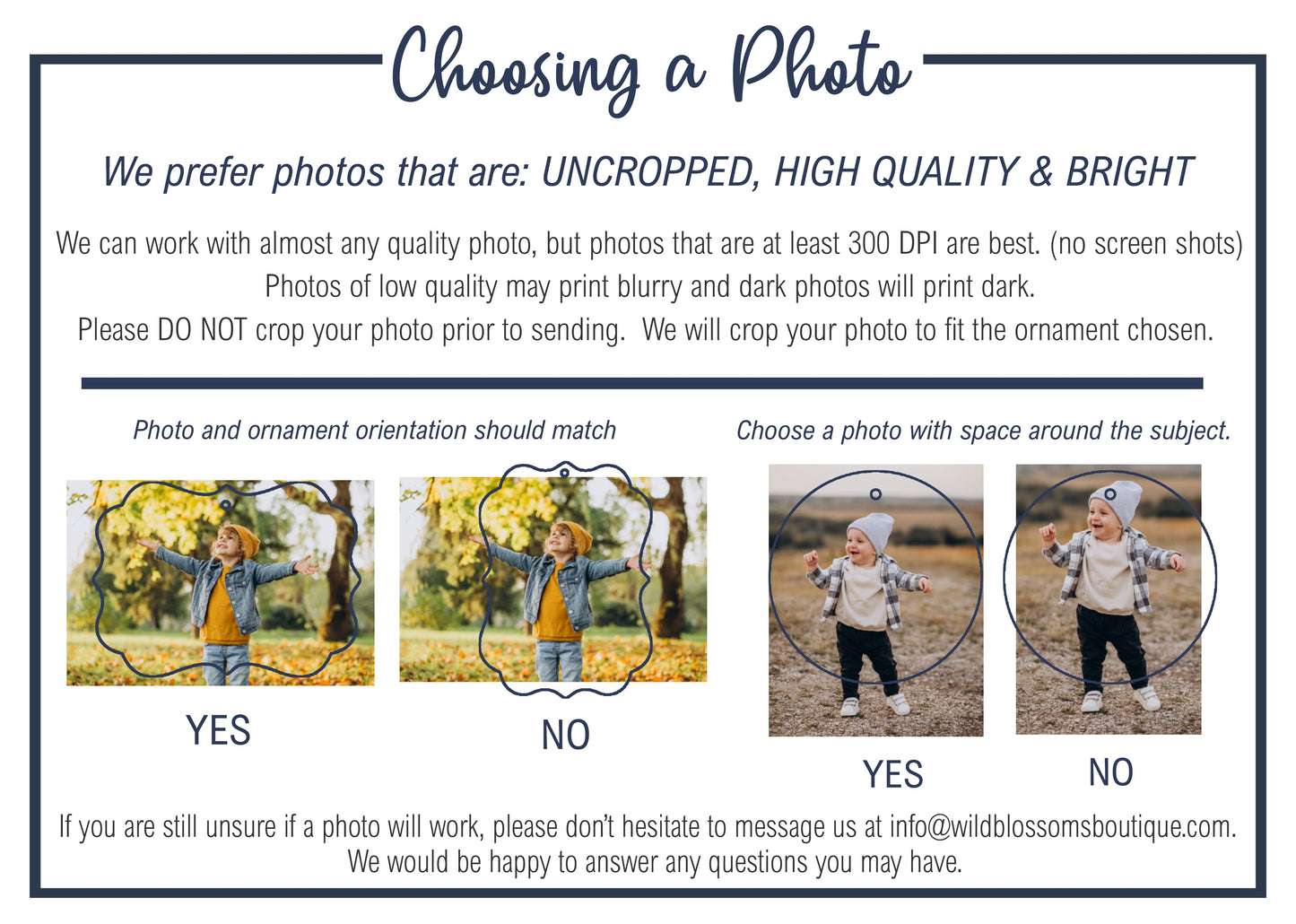 Just Married Photo Ornament