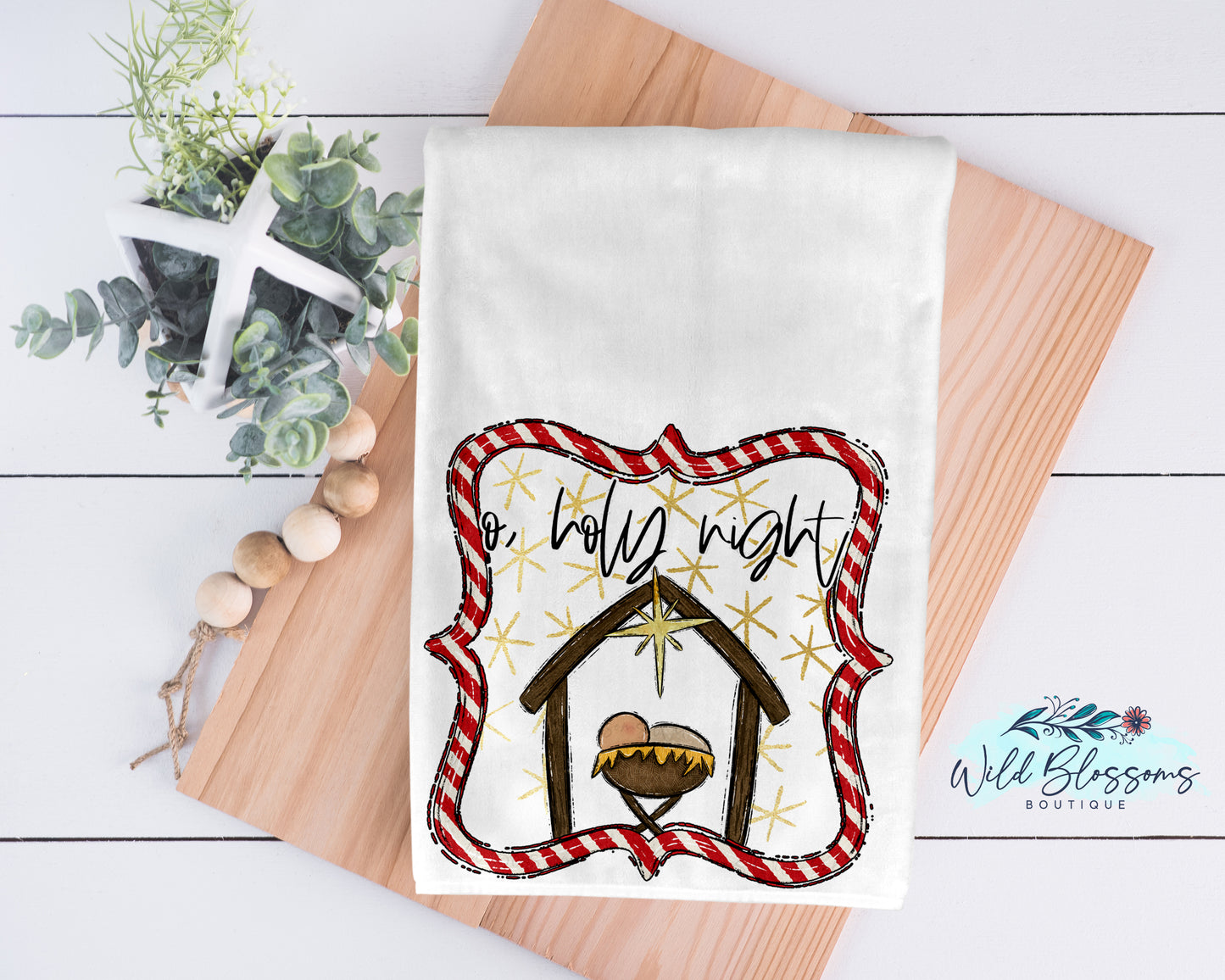 O Holy Night Kitchen Towel