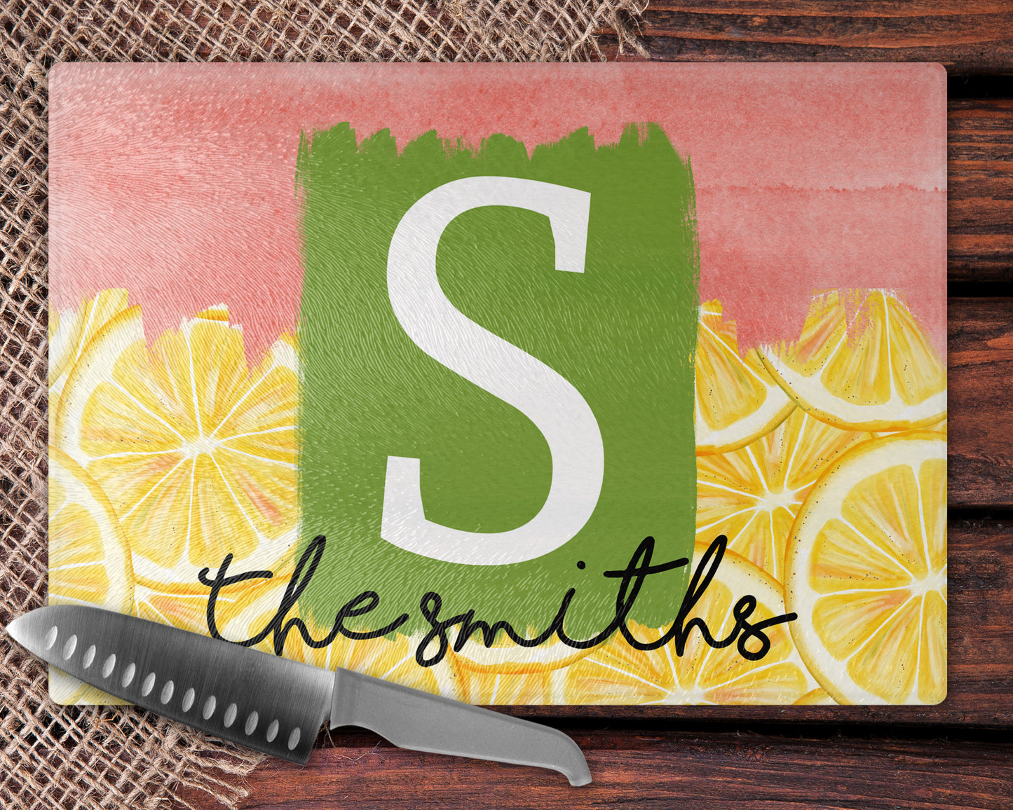 Pink Lemon Kitchen Towel