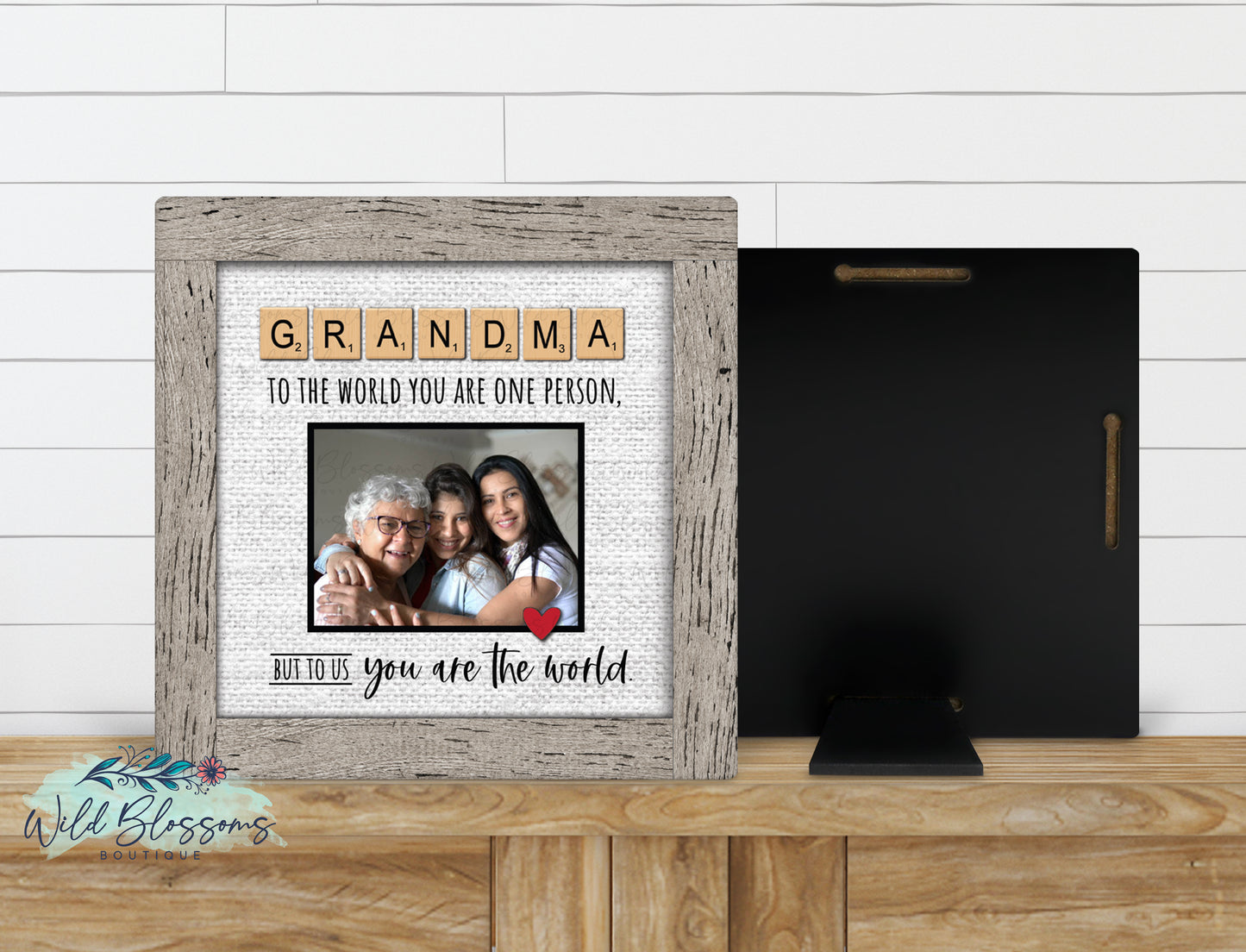 Grandma Scrabble Tile Photo Picture Frame