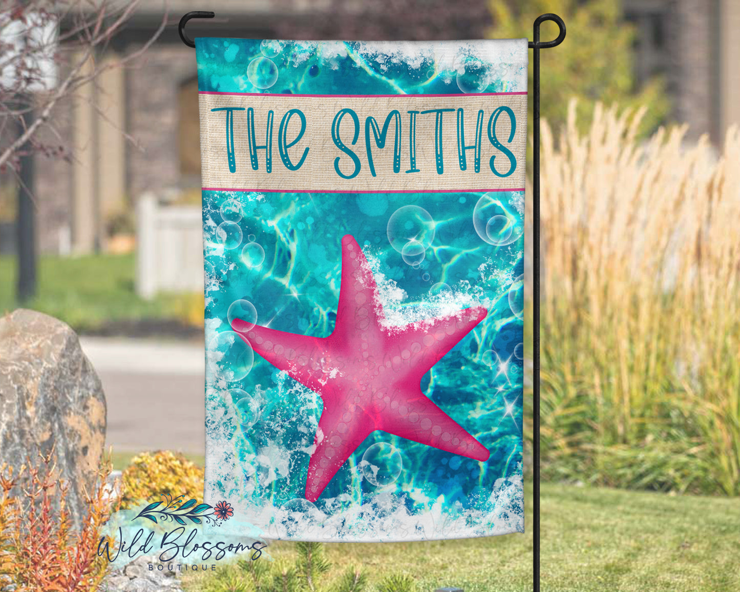 Starfish Garden Flag
