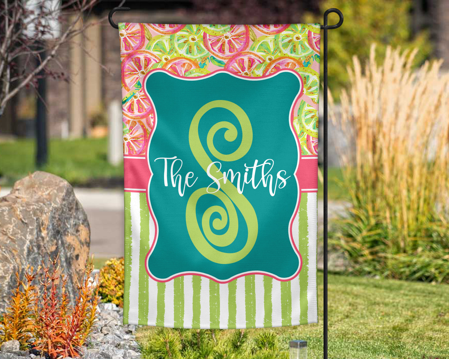 Summer Citrus Garden Flag