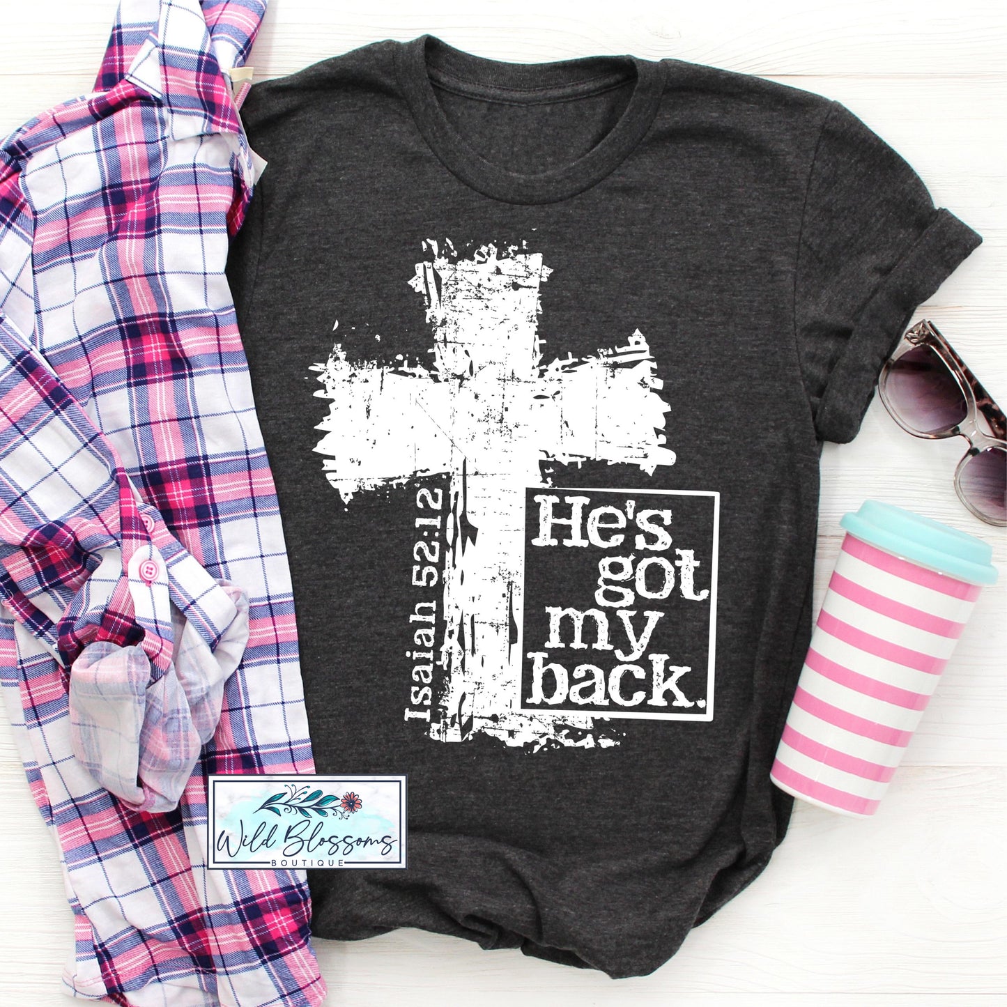 He's Got My Back Graphic Tee