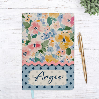 Pastel Cottage Wildflower Personalized Journal