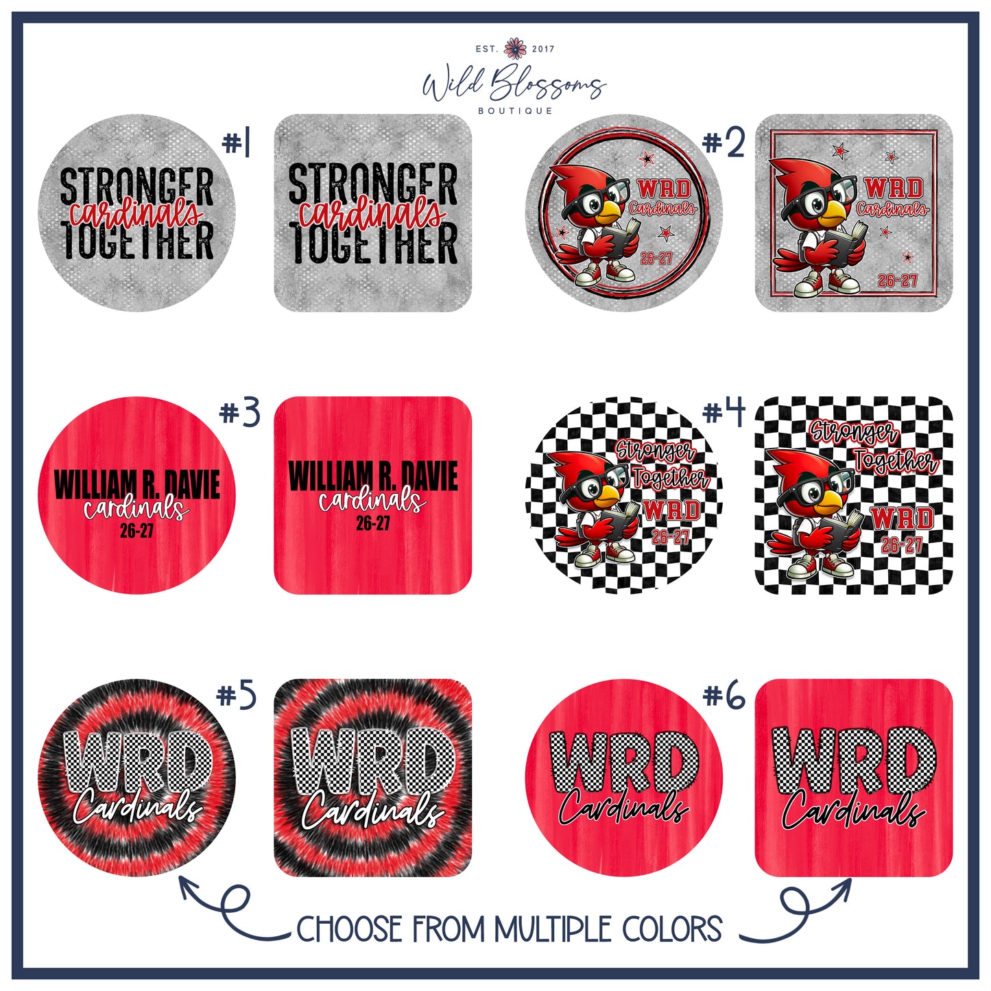 Personalized WRD Spirit Bookbag Tags