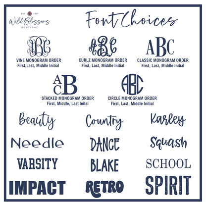 Personalized WRD Spirit Bookbag Tags