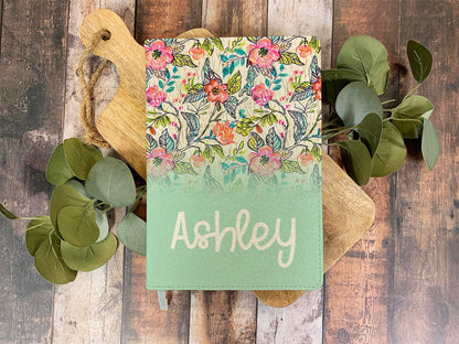 Personalized Colorful Wildflower Notebook Journals - 5 Designs To Choose From