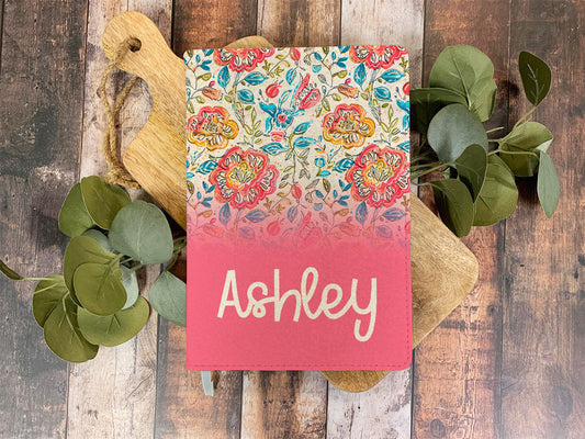 Personalized Colorful Wildflower Notebook Journals - 5 Designs To Choose From