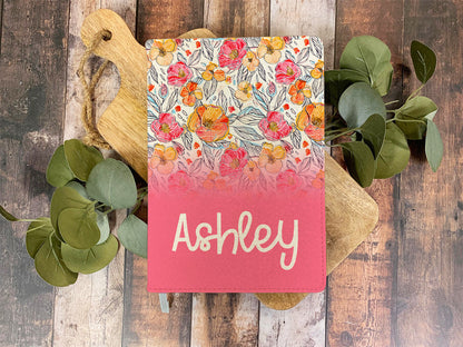 Personalized Colorful Wildflower Notebook Journals - 5 Designs To Choose From
