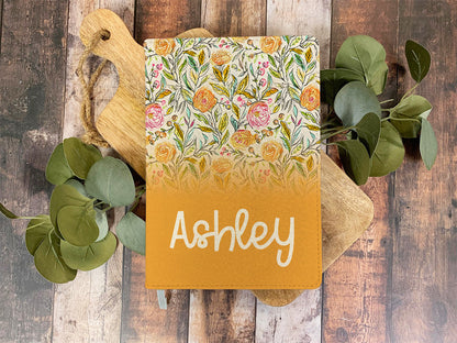 Personalized Colorful Wildflower Notebook Journals - 5 Designs To Choose From