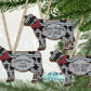 Rustic Metal Farmhouse Cow Ornament