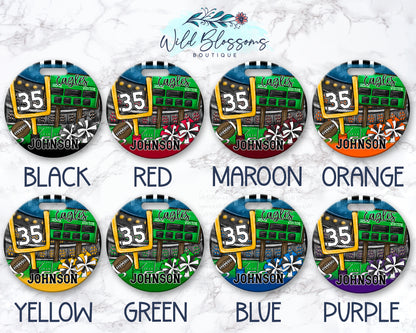 Personalized Team Spirit Football Bag Tag