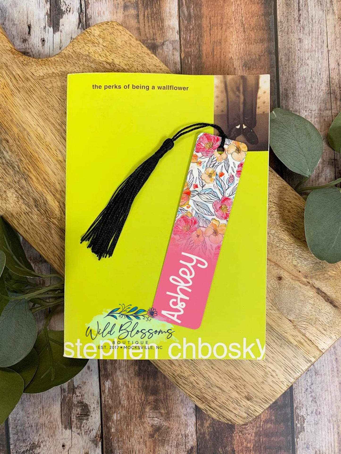 Colorful Wildflower Single Sided Aluminum Personalized Bookmarks - 5 Designs To Choose From