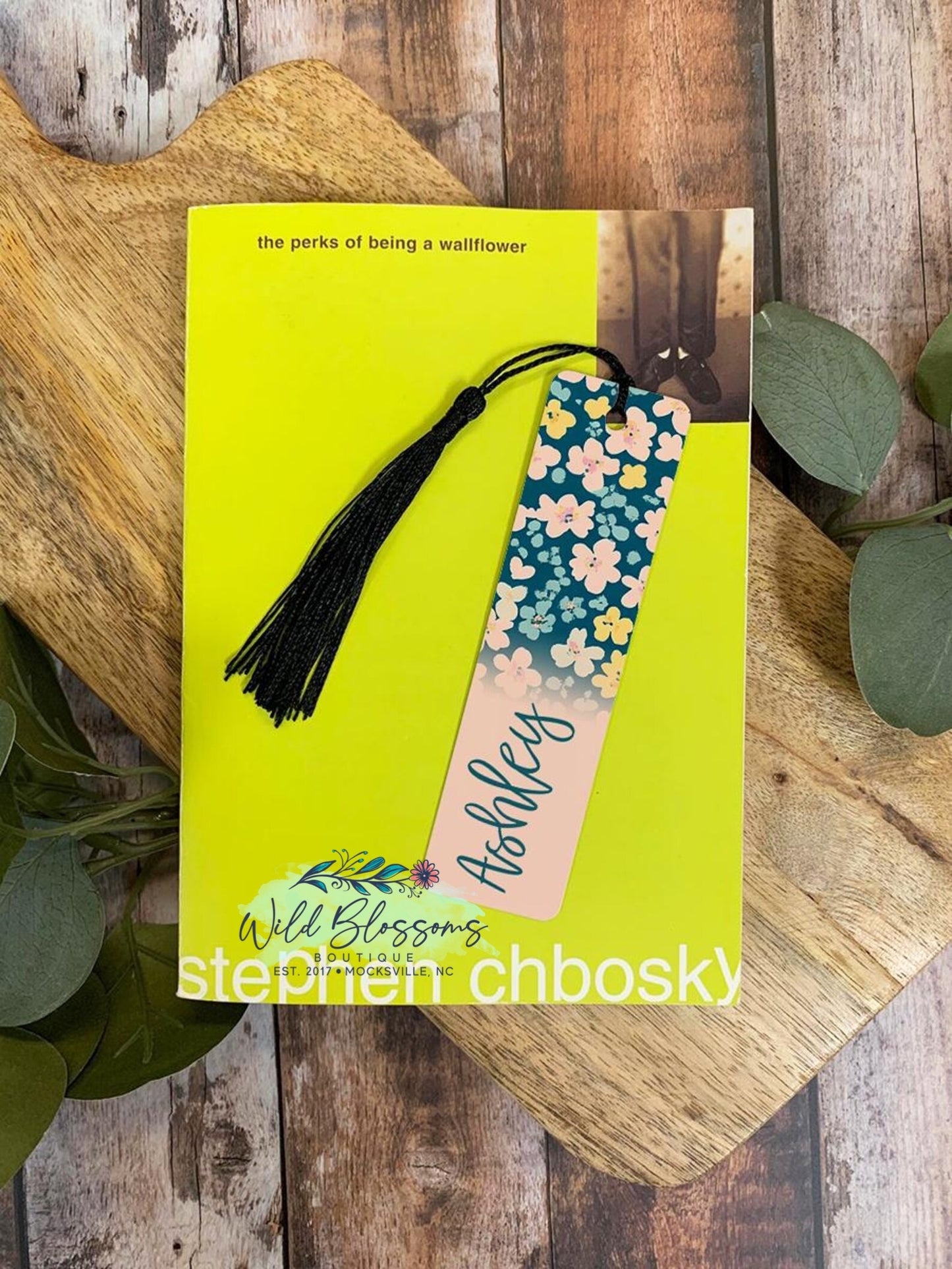 Vintage Wildflower Single Sided Aluminum Personalized Bookmarks - 5 Designs To Choose From