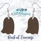 Retro Hippie Ghost Drop Earrings