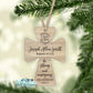 Be Strong and Courageous Wooden Cross Christmas Personalized Ornament