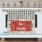 Buffalo Plaid Gingerbread Christmas Tree Kitchen Towel