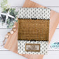 Boho Black And Wooden Personalized Kitchen Towel
