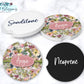 Spring Floral Personalized Car Coasters