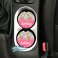 Colorful Wildflower Personalized Car Coasters - 5 Designs To Choose From