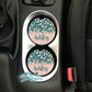 Vintage Wildflower Personalized Car Coasters - 5 Designs To Choose From