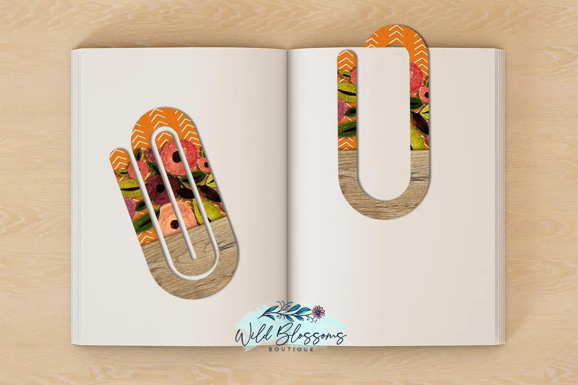 Paper Clip Bookmarks - 13 Designs to Choose From