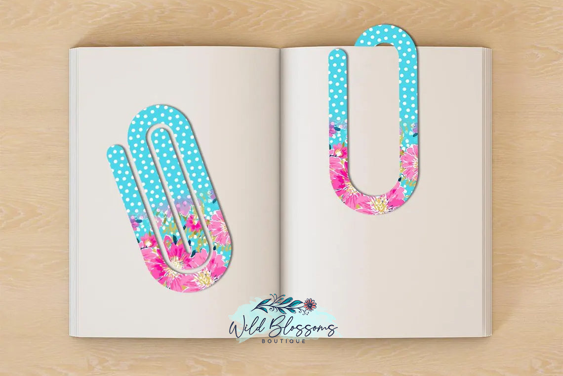 Paper Clip Bookmarks - 13 Designs to Choose From