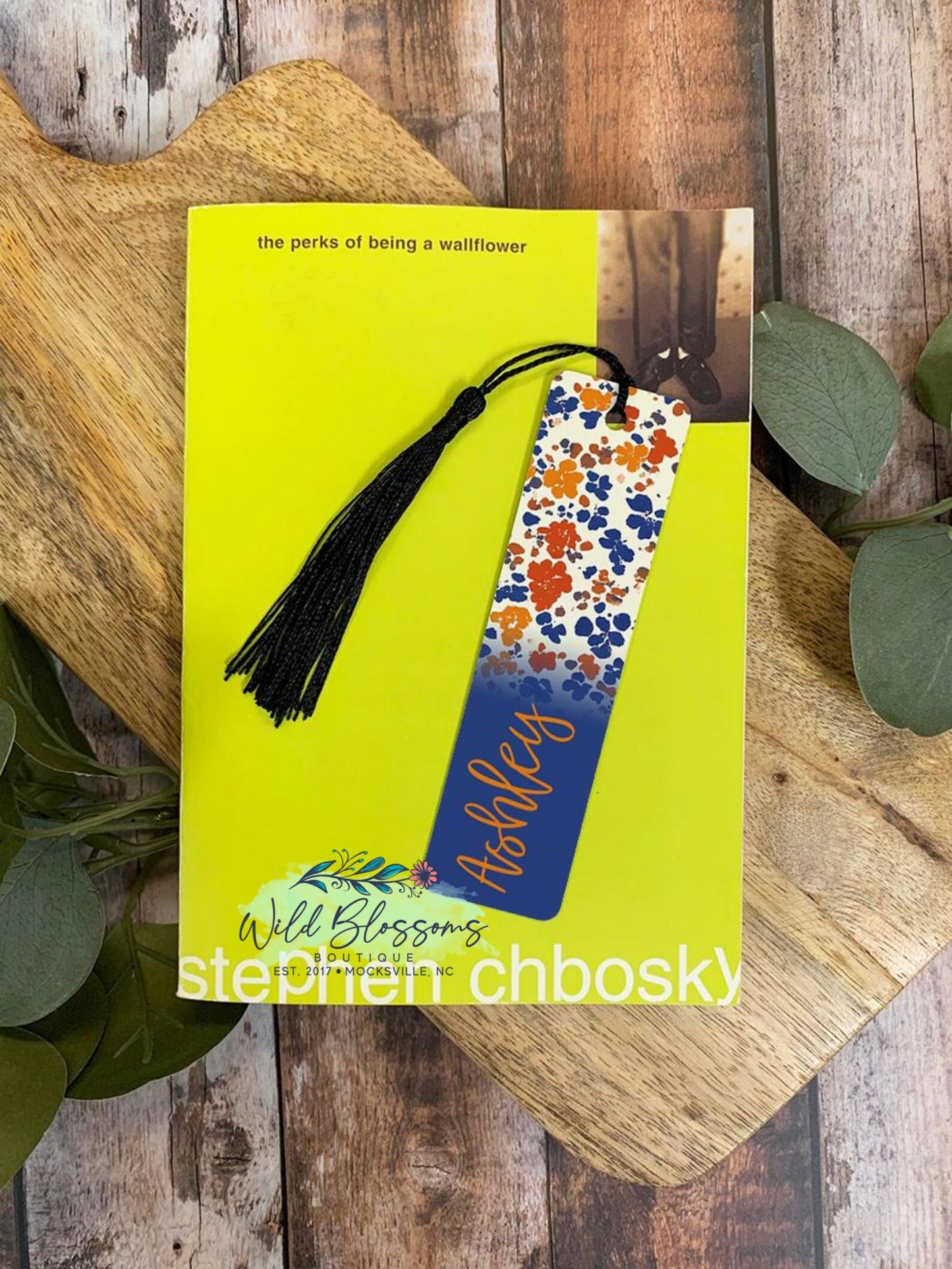 Vintage Wildflower Single Sided Aluminum Personalized Bookmarks - 5 Designs To Choose From