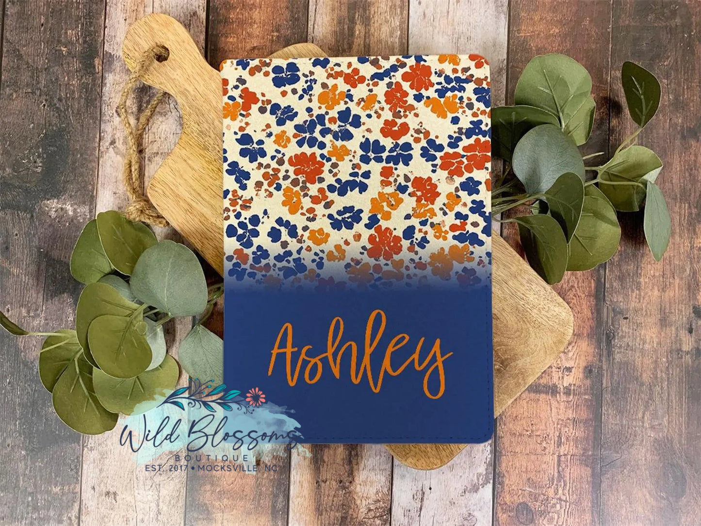 Personalized Vintage Wildflower Notebook Journals - 5 Designs To Choose From