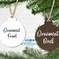 Wooden Christmas Ball Snowflake Personalized Ornament