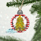 Colorful Striped Christmas Tree Christmas Ball Personalized Ornament