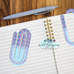Colorful Floral Scripture Paper Clip Bookmarks - 20 Designs to Choose From
