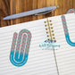 Colorful Floral Scripture Paper Clip Bookmarks - 20 Designs to Choose From