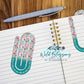 Colorful Floral Scripture Paper Clip Bookmarks - 20 Designs to Choose From