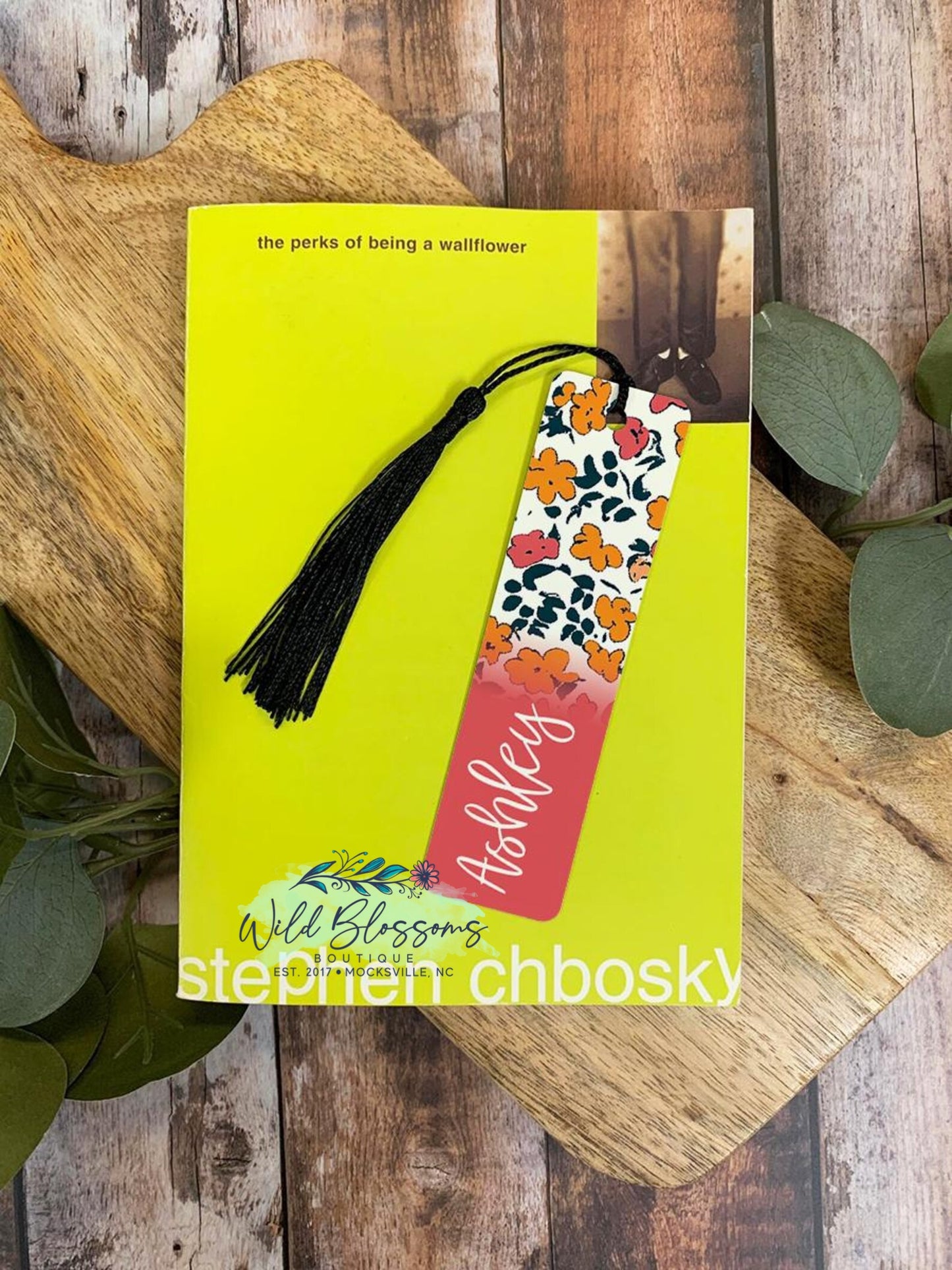 Vintage Wildflower Single Sided Aluminum Personalized Bookmarks - 5 Designs To Choose From