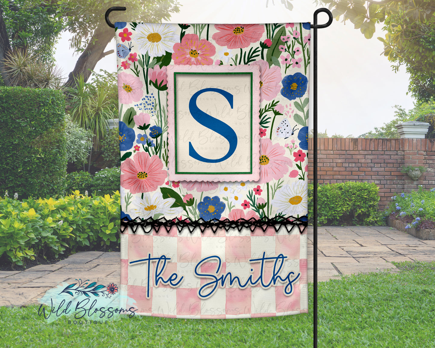 Daisy Meadow Personalized Garden Flag