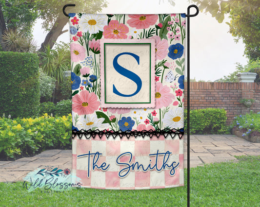 Daisy Meadow Personalized Garden Flag