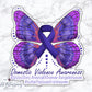 Domestic Violence Awareness Butterfly Decal