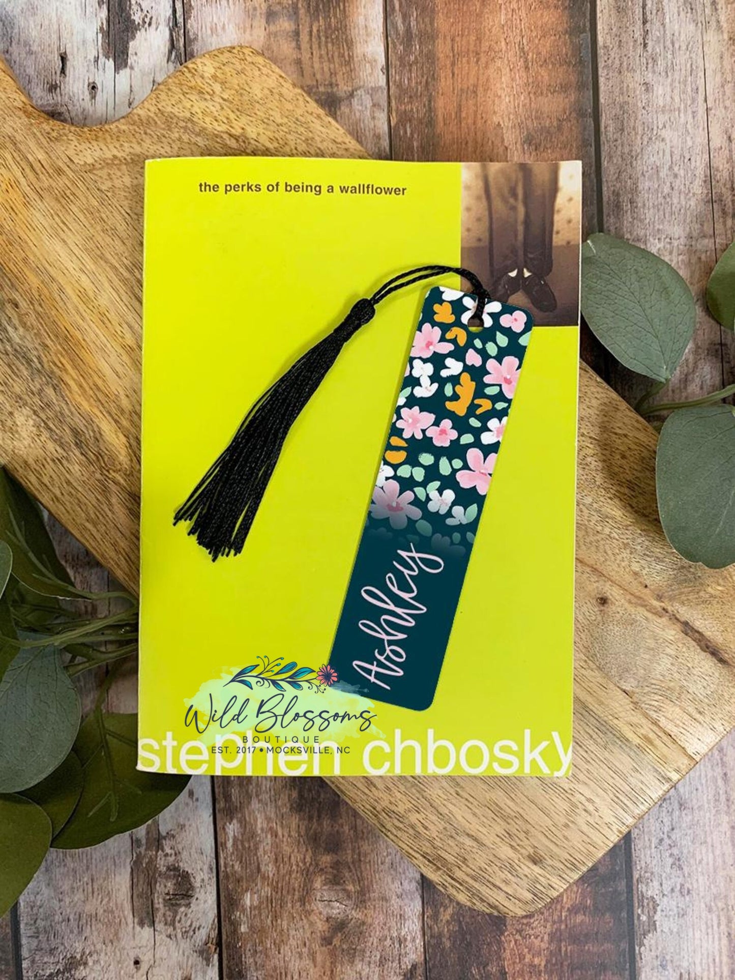 Vintage Wildflower Single Sided Aluminum Personalized Bookmarks - 5 Designs To Choose From