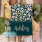 Personalized Vintage Wildflower Notebook Journals - 5 Designs To Choose From