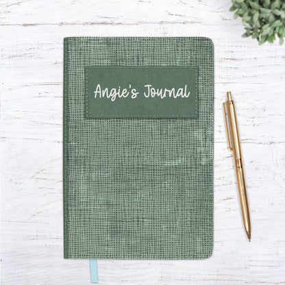 Sage Green Minimal Personalized Journal